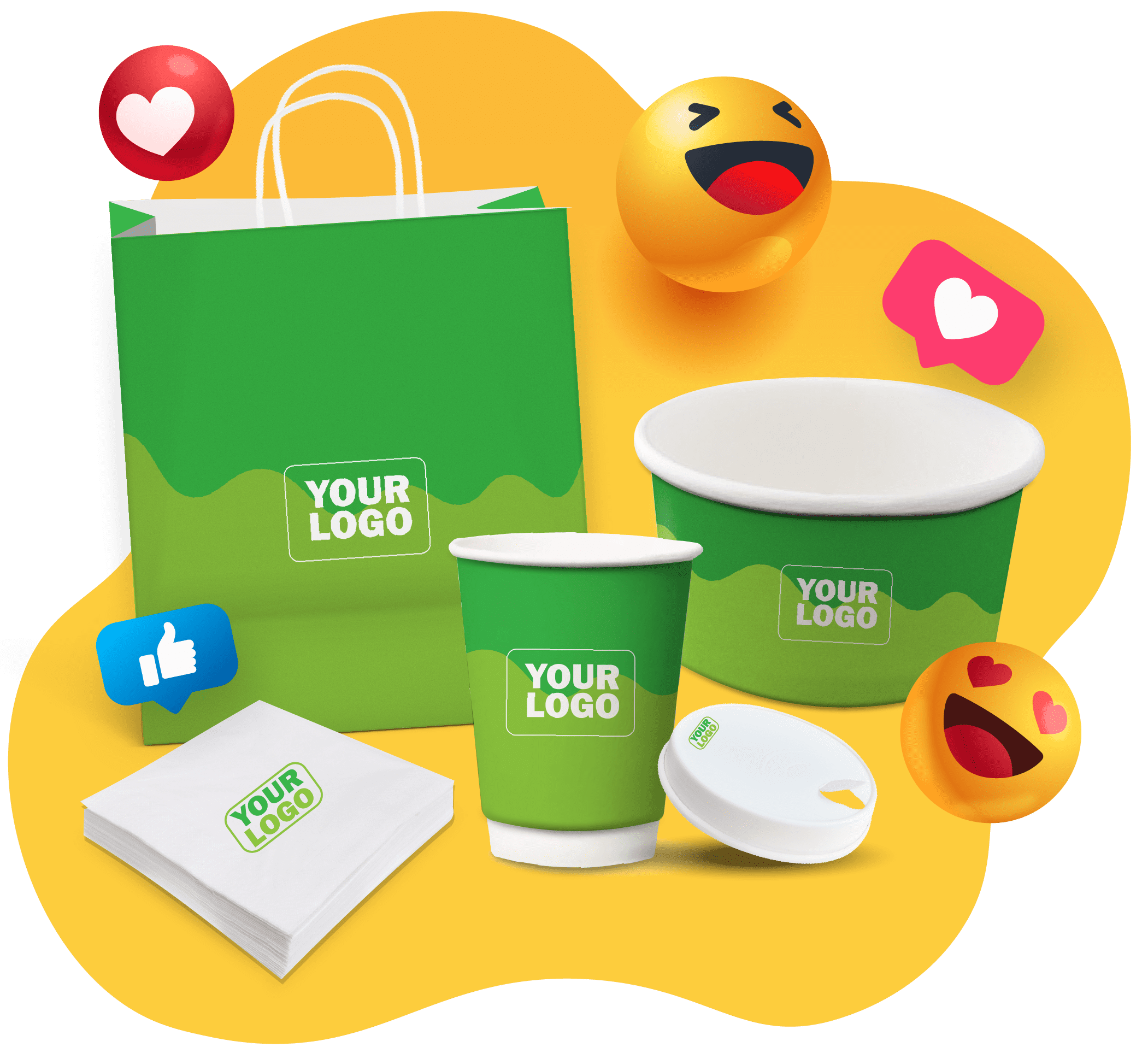 Custom printed food & beverage packaging samples
